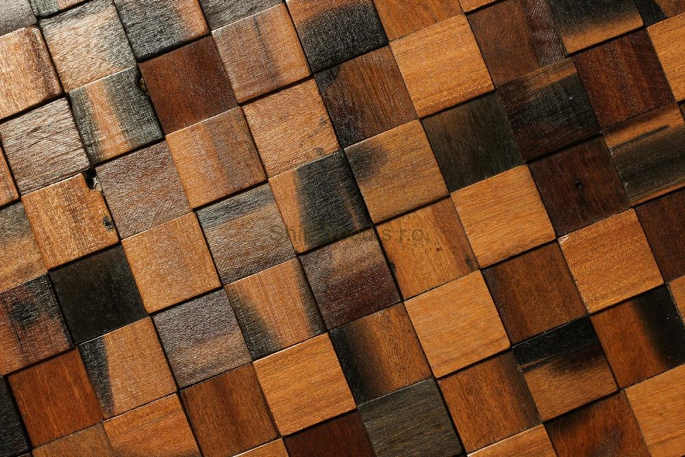 obkladový panel z exotického dřeva