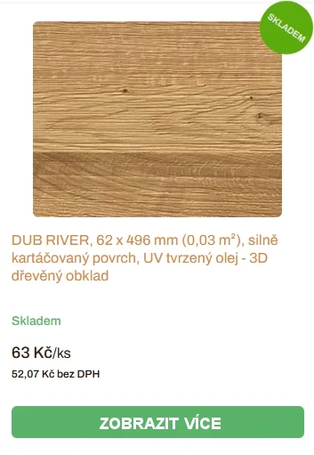 Dub River Obklad Haro
