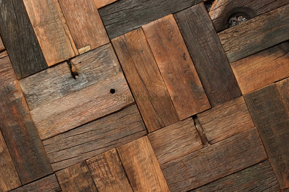 Staré lodní dřevo z teaku
