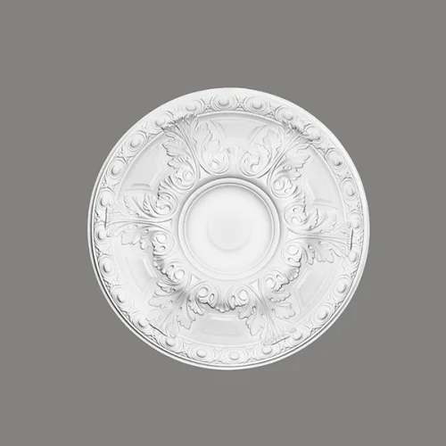 Rozeta - průměr 596 mm, hloubka 70 mm, maximální šířka řezaného otvoru 150 mm