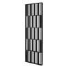 Dělící příčka JAPANDI, 520-2720 x 1800-2750 mm, (MDF), ČERNÁ MATNÁ