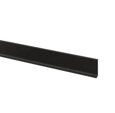 Soklová lišta - MATNÁ ČERNÁ, 13 x 1,5 x 2750 mm, HLINÍK
