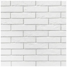 Cihlový obklad, ZE SÁDRY, PERUGIA 1, bílá, 263 x 147 mm, tloušťka 10-20 mm, 0,40 m2