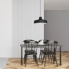 LINEA SINGLE - Drevená lamela na stenu, biela, 2750 x 28 x 37 mm LINEA SINGLE - Drevená lamela na stenu, biela, 2750 x 28 x 37 mm