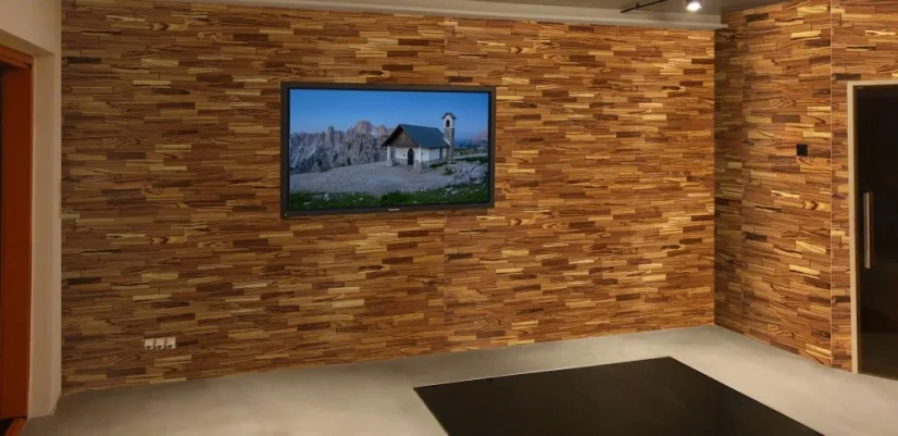 ZEBRANO 200 (200 x 50 mm) - dřevěný obklad, lamela 3D - Povrchová úprava: Broušený - olejovaný