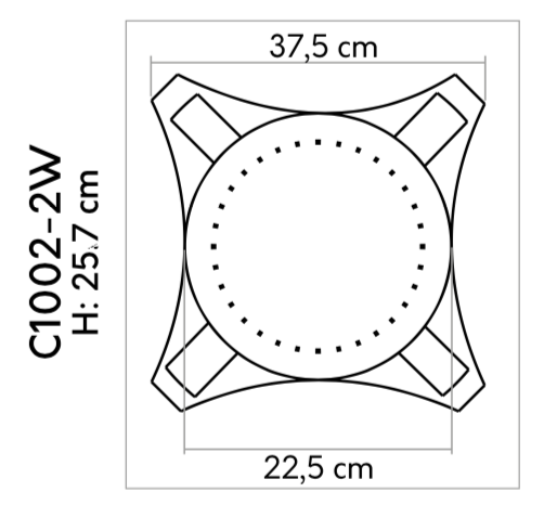 Hlavica - 257 x 375 x 375 mm