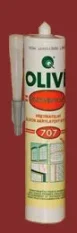 OLIVE 707, BÍLÁ - Univerzální lepidlo/silikonizovaný akrylový tmel - vhodný na lepení polystyrenových obkladů a dekoračních lišt, vyplnění spár - exteriér, interiér