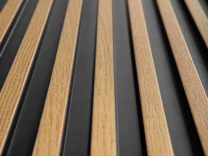Vodotesný lamelový panel (päť lamiel) - DUB PRÍRODNÝ, 2700 x 120 x 12 mm