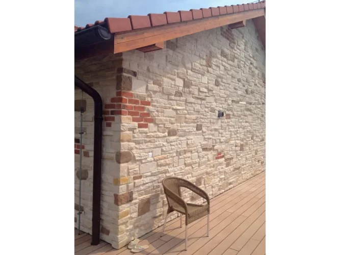 Kamenný obklad, ROH, Z BETONU, MIX Rustico, mix barev, 140 – 450 x 80 – 150 mm, tloušťka 20 - 60 mm, 1,50 bm