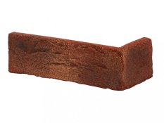 Cihlový obklad, ROH, Z BETONU, COUNTRY 676, červená, 205 x 97 mm, tloušťka 14-17 mm, 0.48 m2
