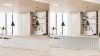 LINEA SLIM SINGLE - Dřevěná lamela na stěnu, bílá, 2650 x 22 x 27 mm