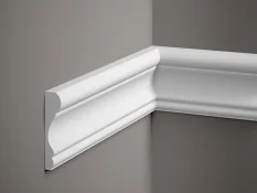 Nástenná lišta – HLADKÁ, tvrdý plast ProFoam (Polyuretan), základný biely náter (pretierateľný), 85 x 25 x 2000 mm Nástenná lišta – HLADKÁ, tvrdý plast ProFoam (Polyuretan), základný biely náter (pretierateľný), 85 x 25 x 2000 mm