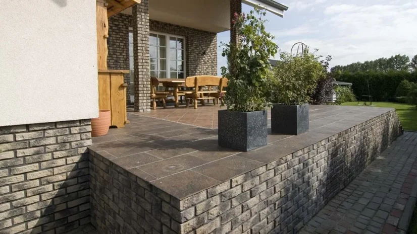 Cihlový obklad, Z BETONU, RUSTIK 526, šedá, 210 x 60 mm, tloušťka 10-18 mm, 1 m2