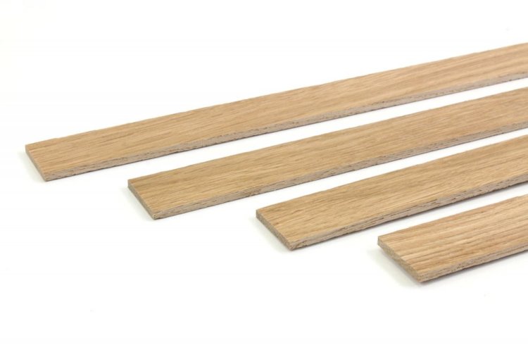 Dřevěná krycí lišta DUB - Povrchová úprava: Kartáčovaný - bez povrch. úpravy