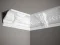 Stropní lišta – S ORNAMENTEM, tvrdý materiál ProFoam (Polyuretan), základní bílý nátěr (přetíratelný), 130 x 160 x 2000 mm