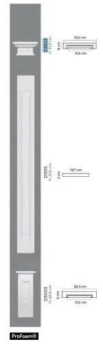 Pilastr - 168 x 317 x 80 mm