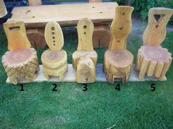 Židličky dřevořezba (dekorace) D244 různé varianty