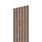 Akustický panel - OŘECH DÝHA, MDF, ŠEDÝ akustický podklad FILC, 300 x 2750 mm