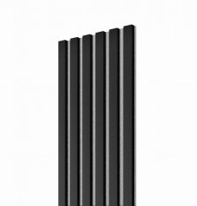 Akustický panel - ČERNÝ, MDF + FOLIE FINISH, ŠEDÝ akustický podklad FILC, 300 x 2750 mm