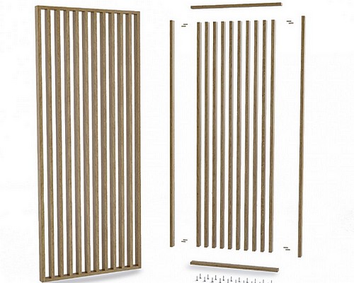 Aké vysoké robíte lamelové deliace priečky?