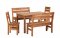 PROWOOD Dřevěný zahradní Nábytek SET M3 - stůl + 2 x lavice + 2 x židle