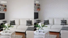 Sádrový obklad, ZE SÁDRY, PARMA 1, bílá, 222 x 74 mm, tloušťka 10-22 mm, 0,5 m2