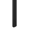 Otočné voľne stojace lamely, ČIERNÁ, 30 x 70 x 2750 mm, MDF + FINISH FOLIE
