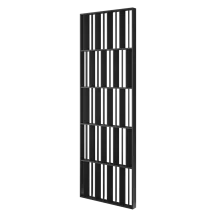 Dělící příčka JAPANDI, 520-2720 x 1800-2750 mm, (MDF), ČERNÁ MATNÁ