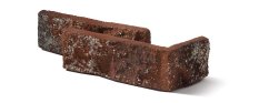 Betonový obklad, ROH, Z BETONU, RUSTIK 540, červená, 80 - 185 x 60 mm, tloušťka 10-18 mm, 0.57 m2