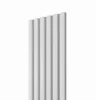 Akustický panel - BIELY, MDF + FÓLIA FINISH, SIVÝ akustický podklad FILC, 300 x 2750 mm