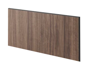 Lamelový panel TANAMI - DÝHA Z AMERICKÉHO OŘECHU, 600 x 300 mm, ČERNÝ MDF PANEL