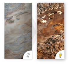 Kamenná dýha - Indian Autumn - transparentní, 1220 x 610 x 3 mm