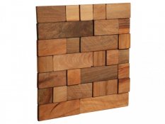 VZOREK - CUBE 2 - dřevěný obkladový panel na stěnu - rozměr vzorku: 170 x 170 mm
