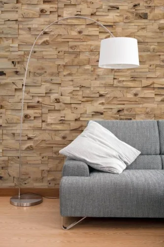 RUSTIK SPLITT WOOD, kombinace šířek, 5 řad, DUB štípaný obklad - balení obsahuje 1 kus panelu (790 x 180 mm)