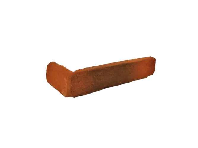 Cihlový obklad, ROH, Z BETONU, Castle Brick PAVLOV, červená, 280 - 140 x 65 mm, tloušťka 20 - 25 mm, 1 bm