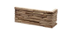 Sádrový obklad, ROH, ZE SÁDRY, VENEZIA 3, hnědá, 70 - 140 x 80 - 375 mm, tloušťka 12-28 mm, 0.38 m2