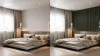 LINEA COMFORT 5 drevené lamely na doske - botanic| čierna, 2650 x 246 x 30 mm