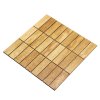 IROKO mozaika 2D - dřevěný obklad do koupelny a kuchyně - Mozaika: 30 x 93 mm