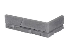 Betónový obklad, ROH, Z BETÓNU, MADERA 2, stredne sivá, 180 x 320 mm, hrúbka 8-23 mm, 0.46 m2