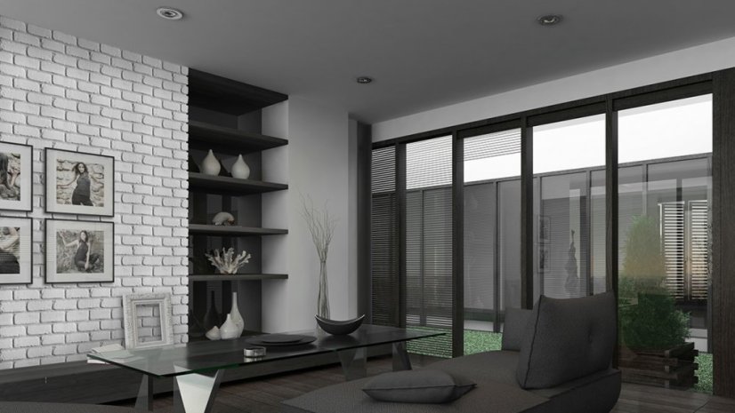 Sádrový obklad, ZE SÁDRY, LOFT 1, bílá, 206 x 63 mm, tloušťka 16-18 mm, 0,6 m2