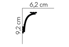 Stropní LED osvětlovací lišta, NEPŘÍMÉ OSVĚTLENÍ, tvrdý plast PolyForce (HD Polymer), základní bílý nátěr (přetíratelný), 92 x 62 x 2000 mm Stropní LED osvětlovací lišta, NEPŘÍMÉ OSVĚTLENÍ, tvrdý plast PolyForce (HD Polymer), základní bílý nátěr (přetíratelný), 92 x 62 x 2000 mm
