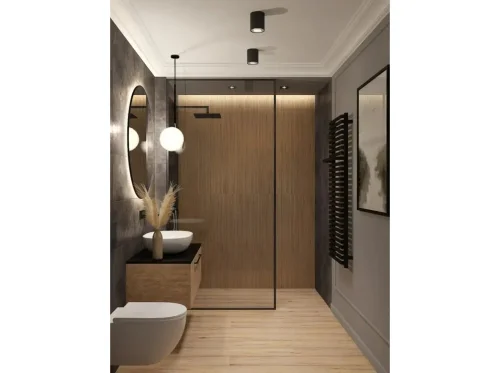 Realizace stropní lišty – Elegantní řešení v koupelně