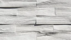 Betonový obklad, Z BETONU, TIMBER 2, bílá, 530 x 117 mm, tloušťka 12-28 mm, 0.43 m2