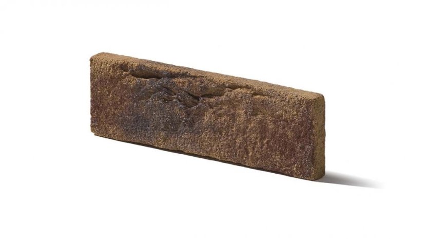 Cihlový obklad, Z BETONU, COUNTRY 610, hnědá, 205 x 62 mm, tloušťka 14-17 mm, 1 m2