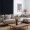 LINEA COMFORT 5 dřevěné lamely na desce - woodblue | černá, 2650 x 246 x 30 mm