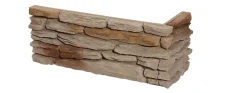 Betónový obklad, ROH, Z BETÓNU, CALIFORNIA 1 - desert, hnedá, 117 - 360 x 150 mm, hrúbka 12-33 mm, 0.43 m2