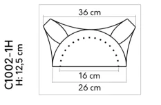 Polhlavica - 125 x 360 x 180 mm