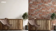 Cihlový obklad, Z BETONU, CHICAGO 1, cihlově oranžová, 510 x 150 mm, tloušťka 22-24 mm, 0,54 m2