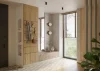 Lamelový věšák - 285 x 2750 x 46 mm, (MDF), DUBOVÁ DÝHA
