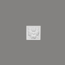 Dekorační prvek - tvrdý plast ProFoam® (Polyuretan), základní bílý nátěr (přetíratelný), 97 x 97 x 40 mm